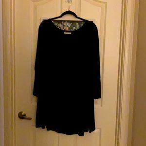Larace 5X Black Tunic Dress Women’s Plus Long Sleeve